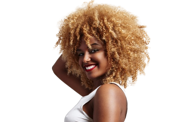 Buy Blondy afro hair woman removebg preview in Australia.